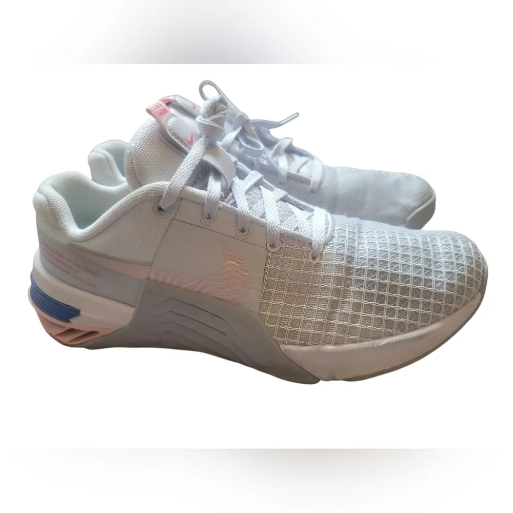 Nike Gray and Pink Athletic Shoes Lightweight Mesh Design